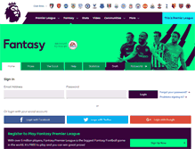 Tablet Screenshot of fantasy.premierleague.com