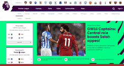 Desktop Screenshot of premierleague.com